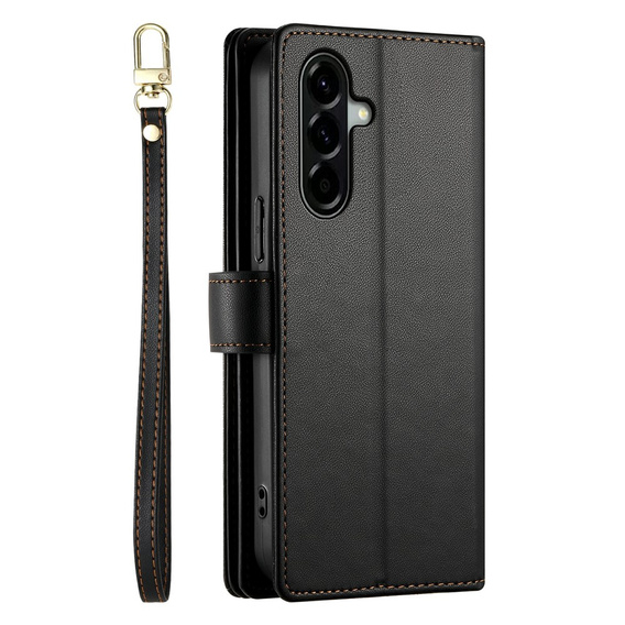 Etui z klapką do Samsung Galaxy A57 5G, Wallet Zipper Pocket, czarne
