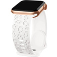 Pasek Silikonowy do Apple Watch 1/2/3/4/5/6/7/8/9/10/11/SE 38/40/41/42mm, Leopard, Biały