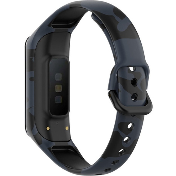 Pasek Silikonowy do Samsung Galaxy Fit 2 SM-R220, Camuflage Grey