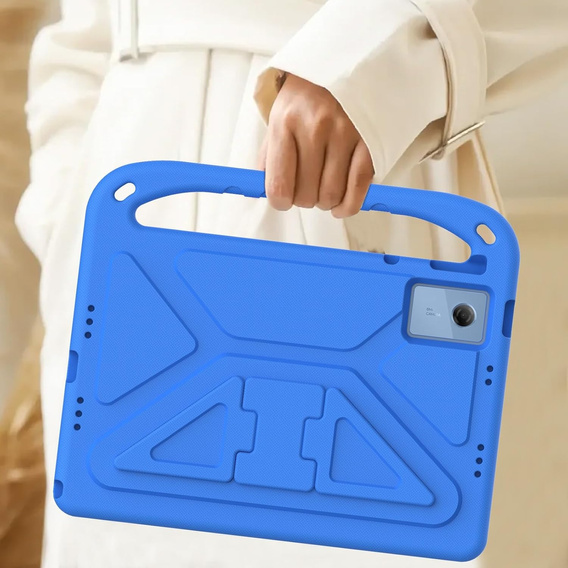 Etui dla dzieci do Lenovo Idea Tab 11" 2025 TB336FU TB336ZU, dziecięce z uchwytem, niebieskie