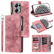 Etui z klapką do Xiaomi Redmi Note 13 Pro 4G / Xiaomi Redmi Note 14S / Xiaomi Poco M6 Pro 4G, Mandala, różowe rose gold