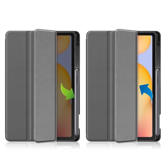 Etui do Samsung Galaxy Tab S6 Lite 10.4" 2020/2022/2024, z miejscem na rysik, szare