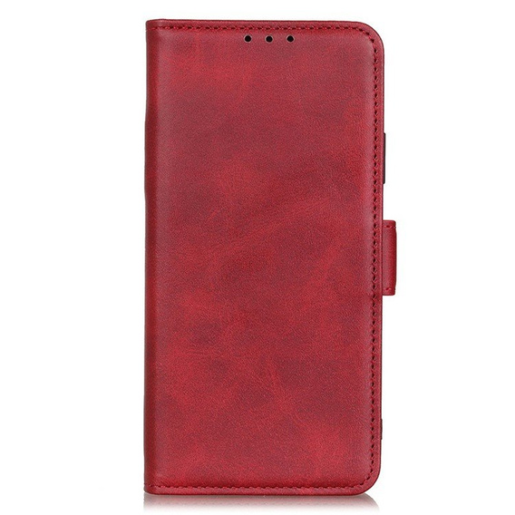 Etui z klapką do Nokia G60 5G, Wallet PU Leather Case, czerwone