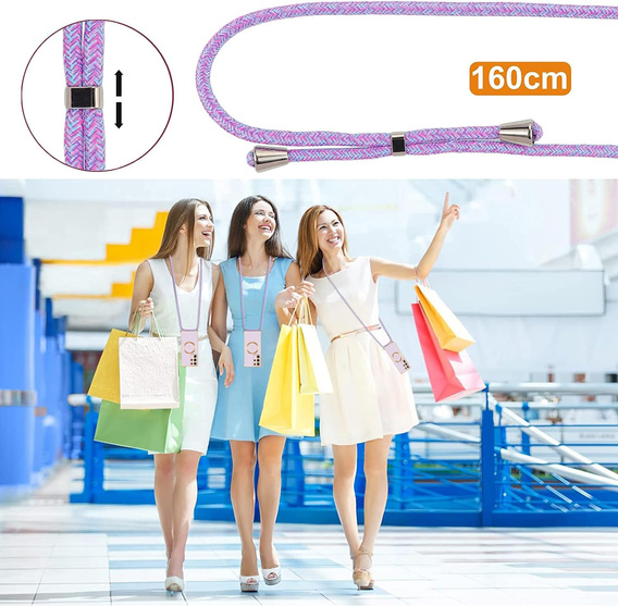 Etui do Samsung Galaxy S21 FE, Electro Heart MagSafe, fioletowe + Szkło na ekran + Smycz