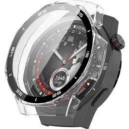 2w1 Etui + Szkło Hartowane do Huawei Watch GT 5 Pro 46mm, Przezroczyste