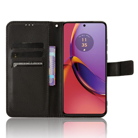 Etui z klapką do Motorola Moto G84 5G, Smart Magnet, czarne
