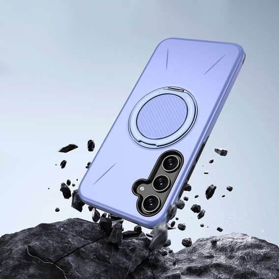 Etui do Samsung Galaxy A57 5G, z podstawką, do MagSafe, fioletowe