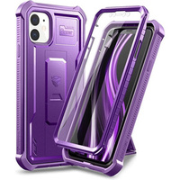 Etui pancerne do iPhone 11, Dexnor Full Body, fioletowe