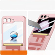 Etui do Samsung Galaxy Z Flip7 FE / Z Flip6, Strap Cover, różowe