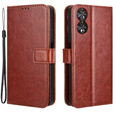 Etui z klapką do TCL 40 NxtPaper, Crazy Horse Wallet, brązowe