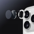 2x Szkło na aparat ERBORD OPTIK Pro do iPhone 17 Pro / 17 Pro Max, srebrne