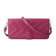Etui z klapką do Xiaomi Poco F7 Ultra, Crossbody Leather Wallet, bordowe