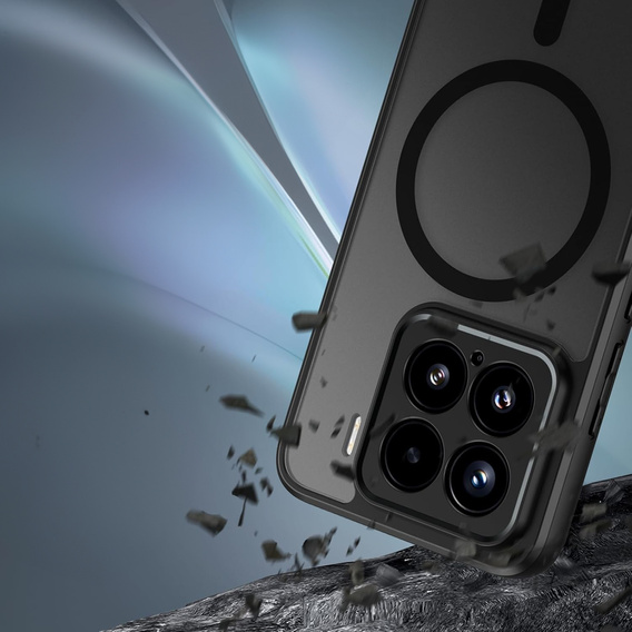 Etui do Xiaomi 15T Pro, do MagSafe, ERBORD Matt Case, czarny