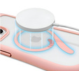 Etui do iPhone 15, do MagSafe, Cute Cat, różowe + Szkło na ekran