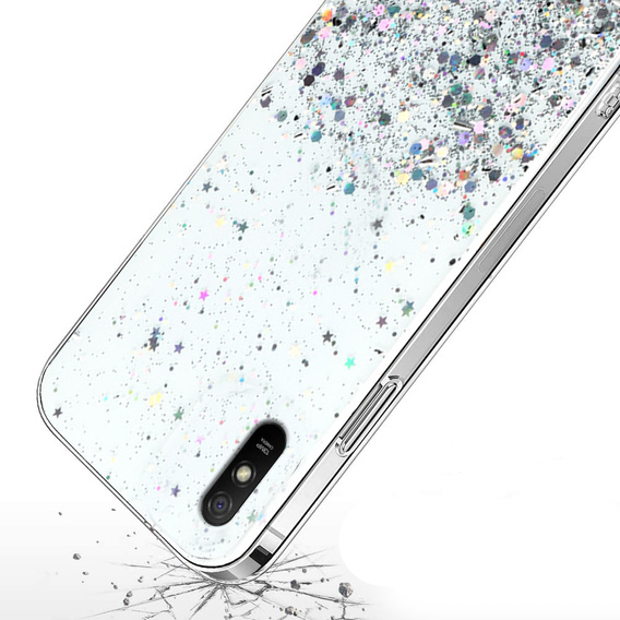 Etui do Xiaomi Redmi 9A, Glittery, przezroczyste