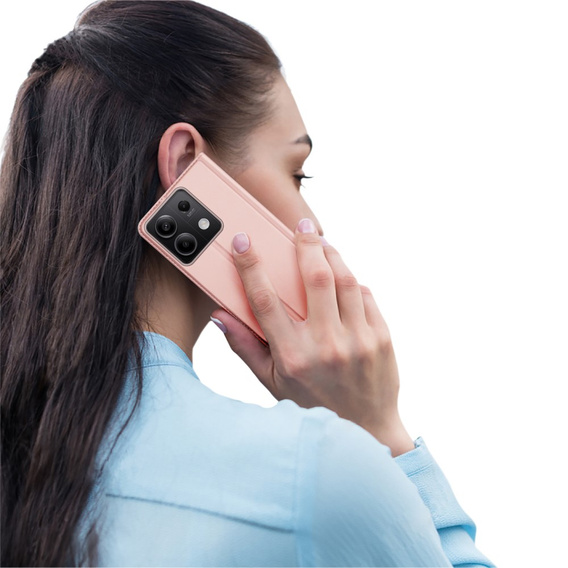 Etui Dux Ducis do Xiaomi Redmi Note 13 5G, Skinpro, różowe rose gold