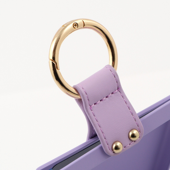Etui GKK Ring Holder do Samsung Galaxy Z Flip7 FE / Z Flip6, fioletowe