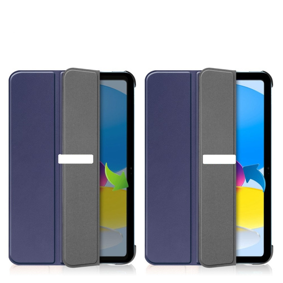 Etui do iPad 10.9" 2022 (10 gen.) / iPad 11" 2025 A16 (11 gen.), Smartcase z miejscem na rysik, granatowe