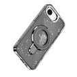 Etui do iPhone 16e, Glittery Magnetic Kickstand, czarne