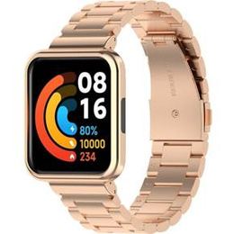 Bransoleta Stainless do Xiaomi Redmi Watch 2 Lite, Różowe złoto
