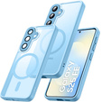 Etui do Samsung Galaxy S25 FE, do MagSafe, ERBORD Matt Case, niebieskie