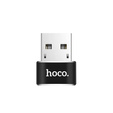 Adapter HOCO UA6 OTG USB-A (męski) do USB-C (żeński) – czarny