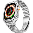 Stalowa bransoleta z etui do Apple Watch Ultra 1/2/3 49mm, Srebrna