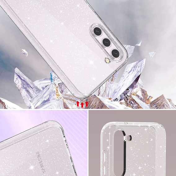Etui do Samsung Galaxy S23, Glittery Powder, przezroczyste