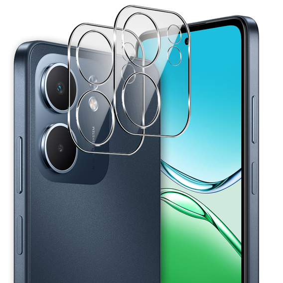 2x Szkło hartowane na aparat ERBORD do Oppo A5x, Przezroczyste