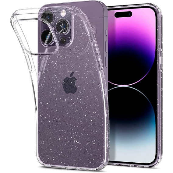 Etui Spigen do iPhone 14 Pro Max, Liquid Crystal, przezroczyste brokat