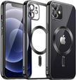 Etui do iPhone 12, Electro MagSafe, czarne + Szkło na ekran