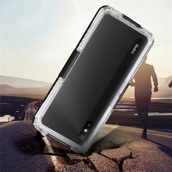 Etui Wodoodporne IP68 do Xiaomi Redmi 9A, Black
