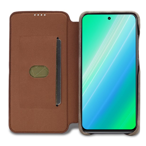 Etui z klapką do Samsung Galaxy S23, ERBORD Retro, brązowe