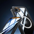 Etui do iPhone 16E, Shockproof, ze szkłem, do MagSafe, czarne