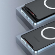 Etui z ochroną aparatu do Samsung Galaxy S20 FE, CamShield MagSafe, przezroczyste / niebieskie