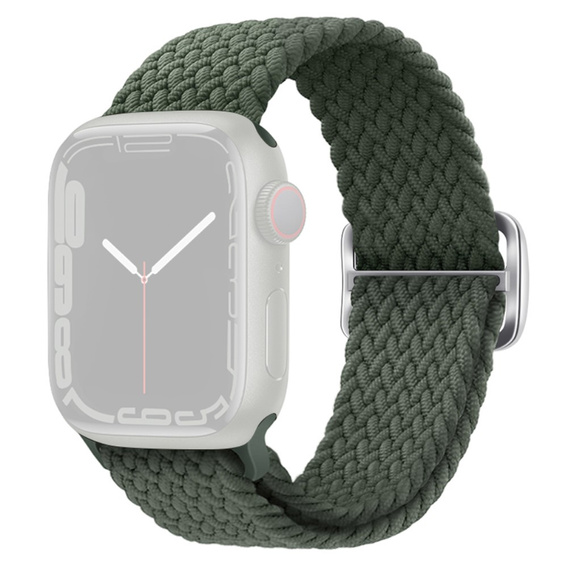 Pasek nylonowy do Apple Watch 1/2/3/4/5/6/7/8/9/10/11/SE 38/40/41/42mm, Zielony