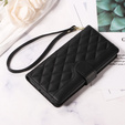 Etui z klapką do Honor 400 Pro 5G, Crossbody Leather Wallet, czarne