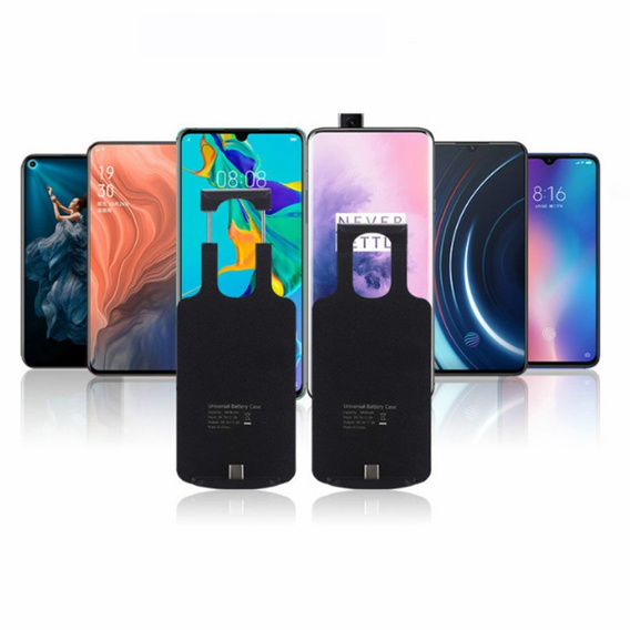 Uniwersalne Etui z Baterią 5000mAh - Black/Typ-C