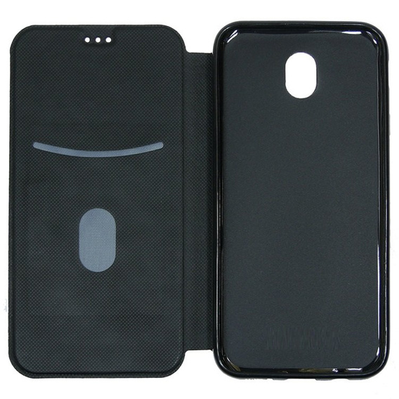 Etui z klapką do Samsung Galaxy J5 2017, Flexi Book Smart Solid, czarne