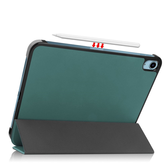 Etui do iPad 11" 2025 A16 (11 gen.) / iPad 10.9" 2022 (10 gen.), Smartcase z miejscem na rysik, zielone