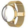 Bransoleta Milanese + Etui z osłoną na ekran do do Samsung Galaxy Watch Active 2 44mm, Złoty