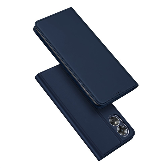 Etui Dux Ducis do Oppo A17, Skinpro, granatowe