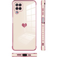 Etui do Samsung Galaxy A12 / M12 / A12 2021, Electro heart, różowe rose gold