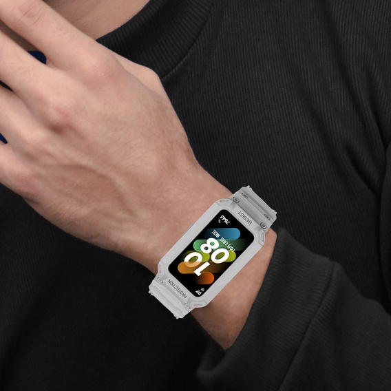 Pasek z Etui do Huawei Band 6 / Huawei Band 7, Szary