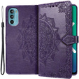 Etui z klapką do Motorola Moto G52 / G82 5G, Mandala, fioletowe