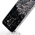 Etui do Samsung Galaxy A6 Plus 2018, Glittery, czarne