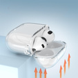 Etui Silicone na Słuchawki Apple Airpods 4, przezroczyste