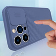 Etui do iPhone 14 Plus, Camera Slide, niebieskie