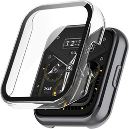 2w1 Etui z wbudowanym szkłem hartowanym do Realme Watch 2 Pro, Przezroczysty