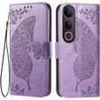 Etui z klapką do Vivo V50 Lite 4G / 5G, Butterfly, fioletowe
